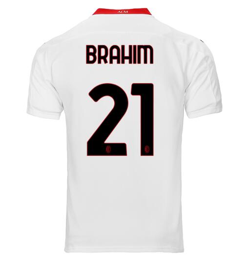 AC Milan Away Kit Soccer Jersey BRAHIM #21 2020/21